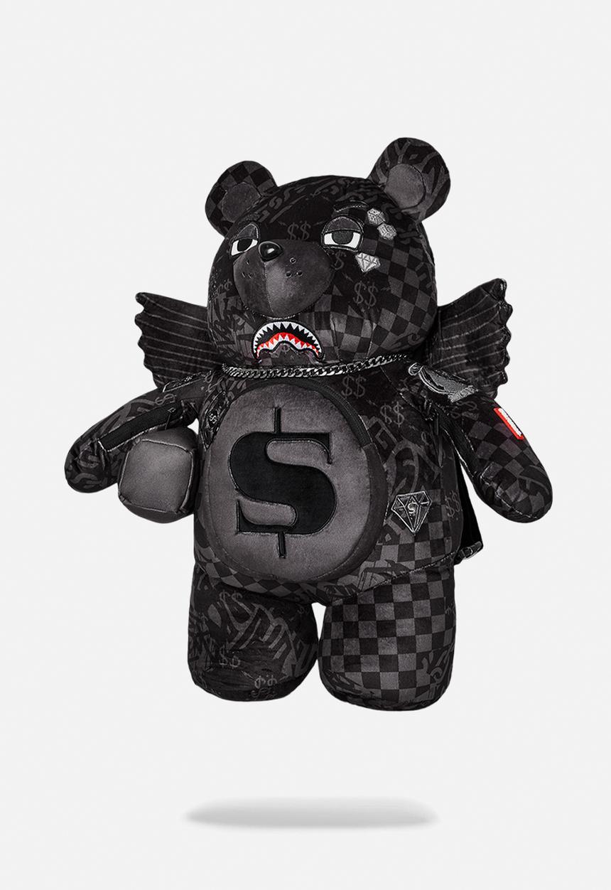 Sprayground - 3am check teddy bear - black