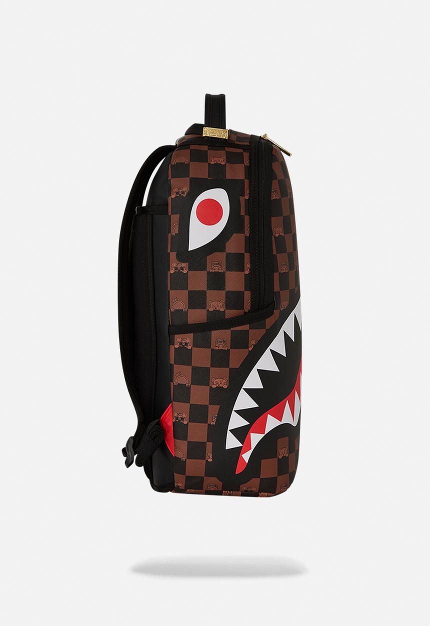 Sprayground - Peeking character check backpack - brown