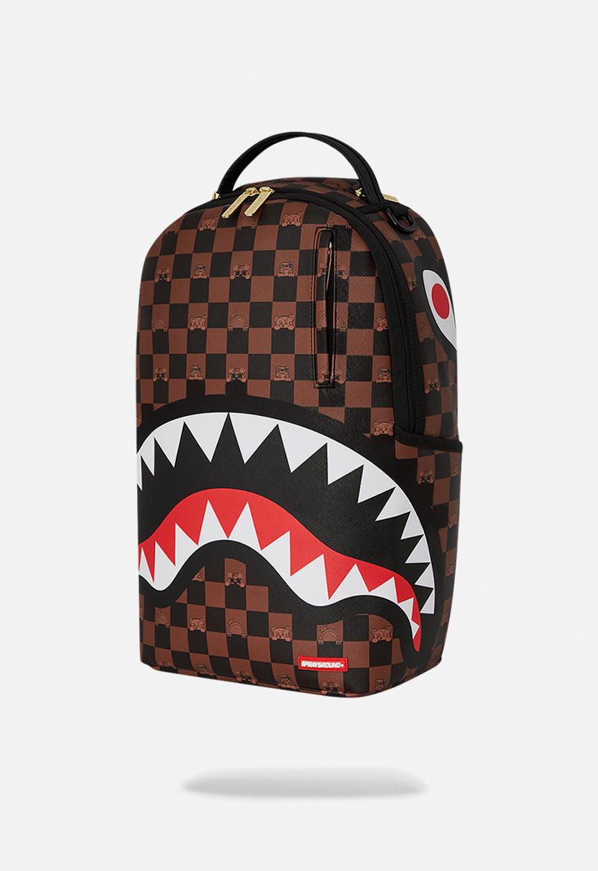Sprayground - Peeking character check backpack - brown