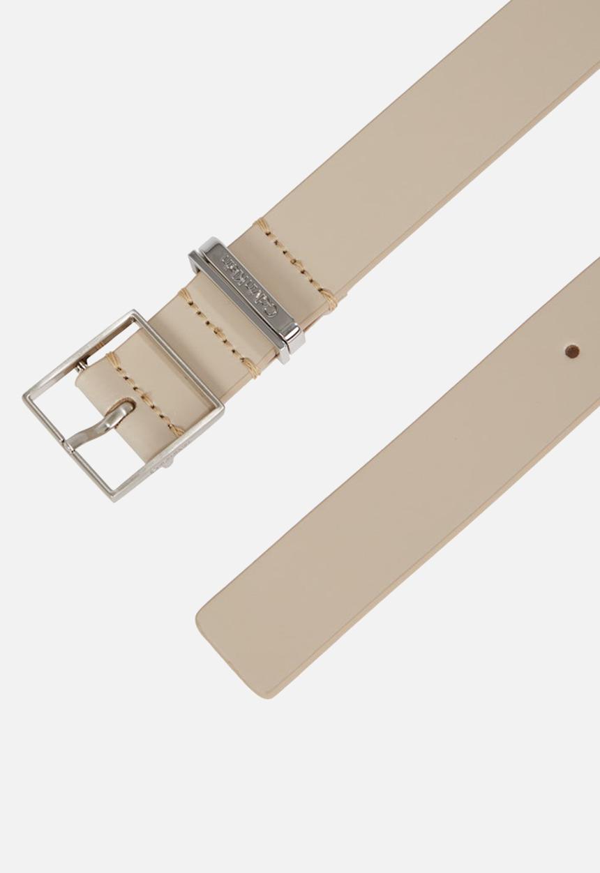 Calvin Klein - Branded loop square belt 2.5- doeskin