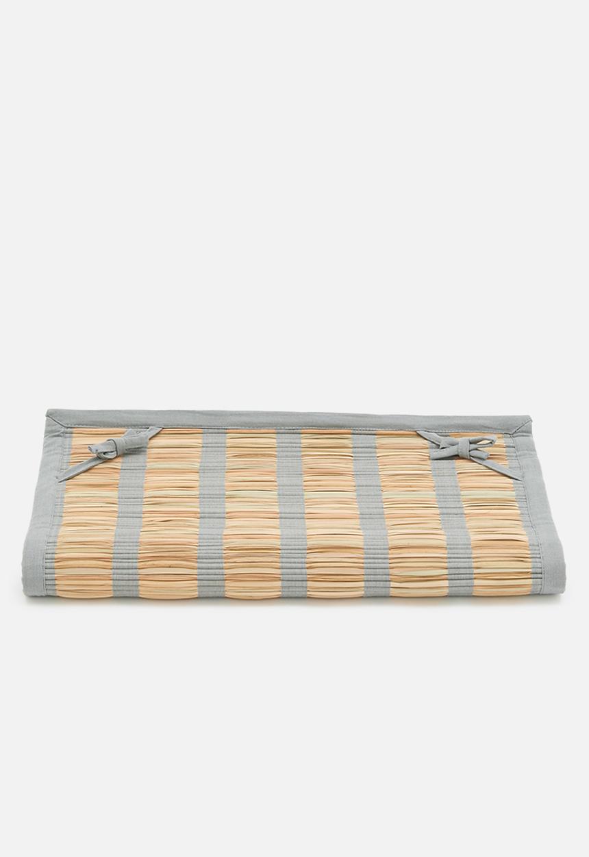 Sixth Floor - Straw Beach Mat - Grey