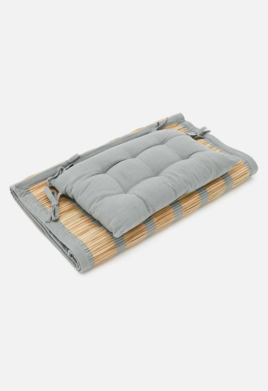 Sixth Floor - Straw Beach Mat - Grey