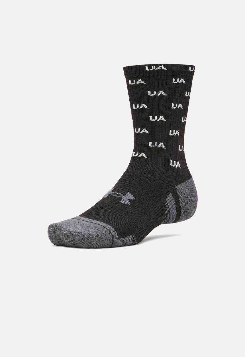 Under Armour - UA Performance Tech 3-Pack Crew Socks - Black / Black / White1