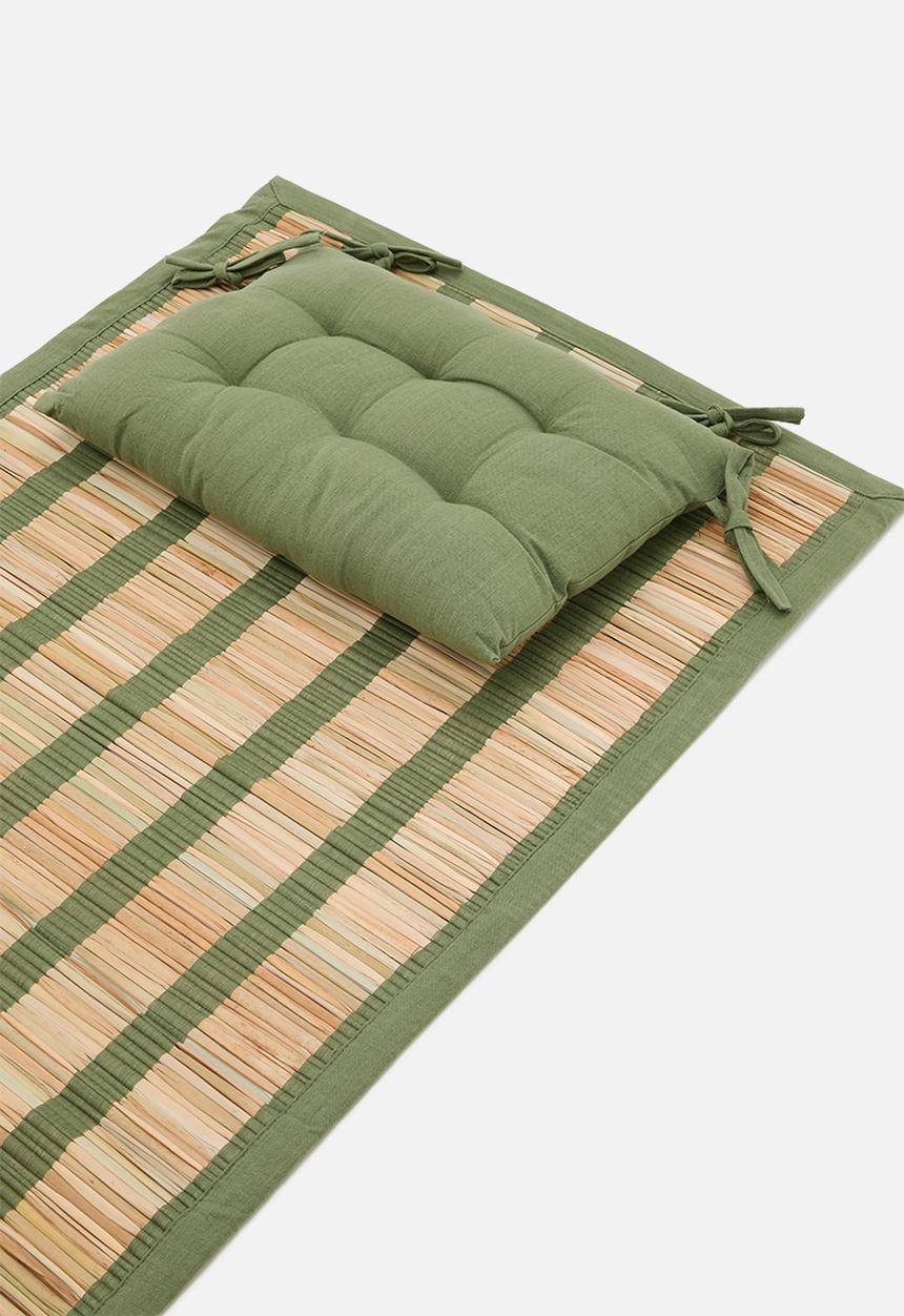 Sixth Floor - Straw Beach Mat - Green