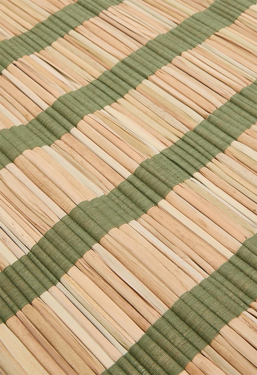 Sixth Floor - Straw Beach Mat - Green