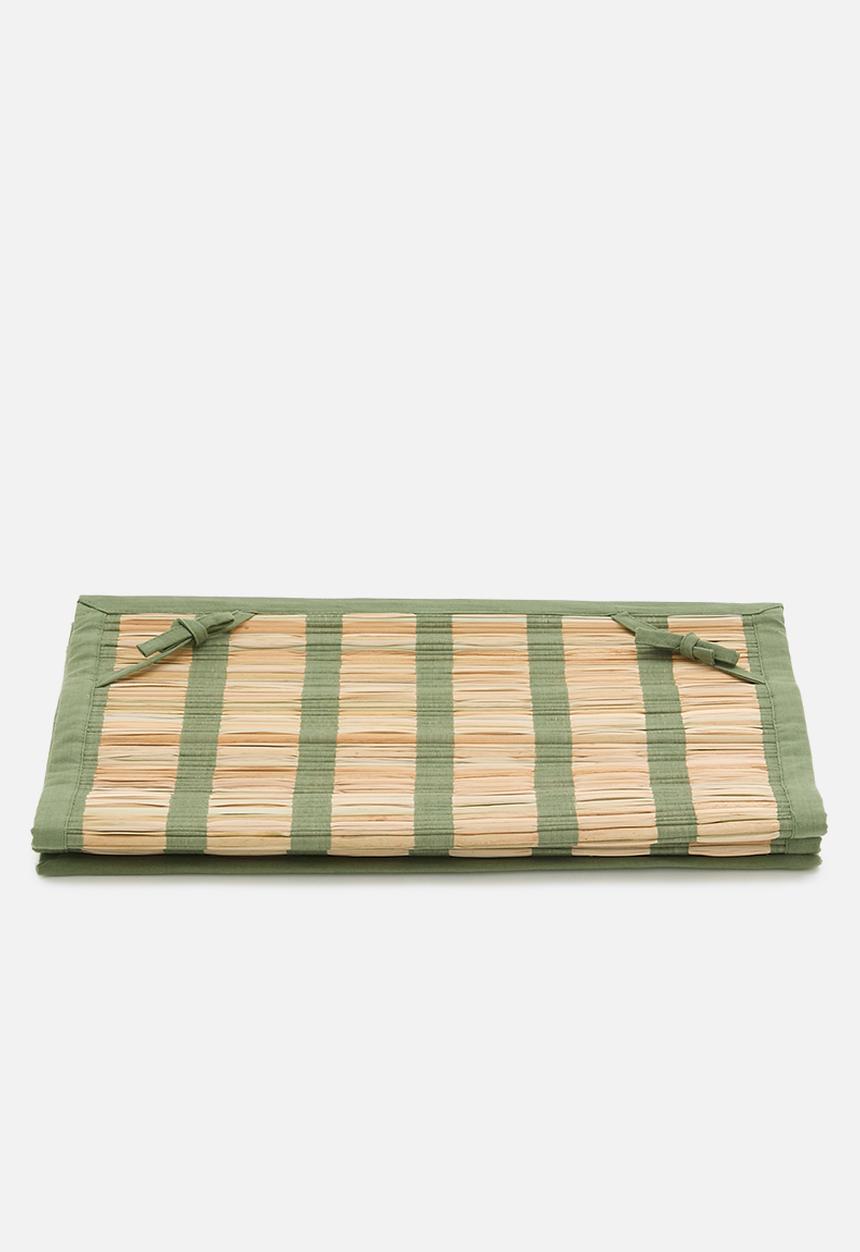 Sixth Floor - Straw Beach Mat - Green