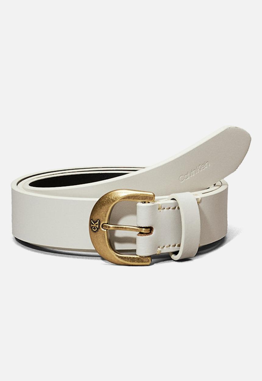 Calvin Klein - Casual pin buckle 25mm- silver birch/antique light gold