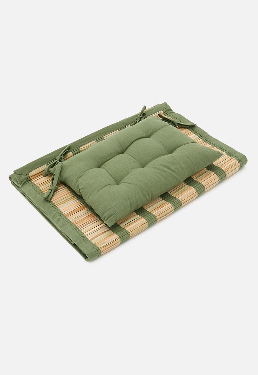 Sixth Floor - Straw Beach Mat - Green
