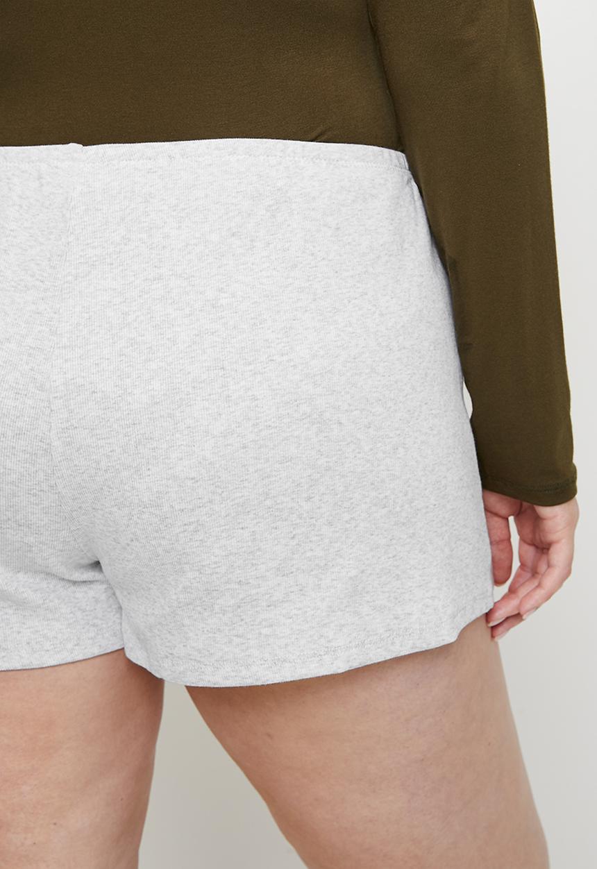 Cotton On - Plus 90 S Sleep Short - Light Grey Marle