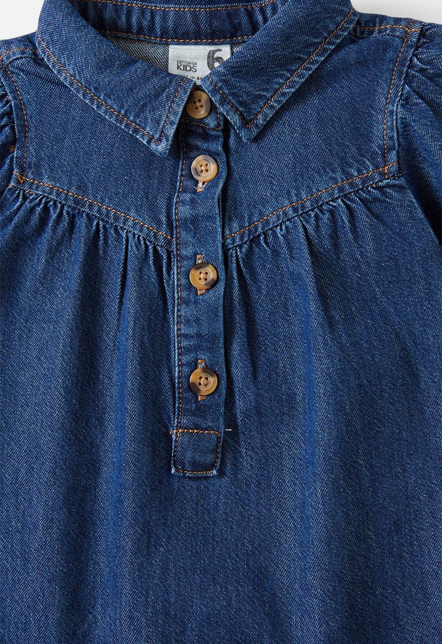 Cotton On - Kelly denim dress - mermaid midnight blue