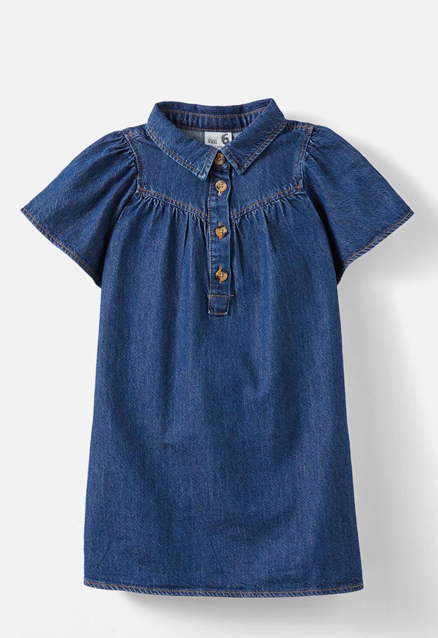 Cotton On - Kelly denim dress - mermaid midnight blue