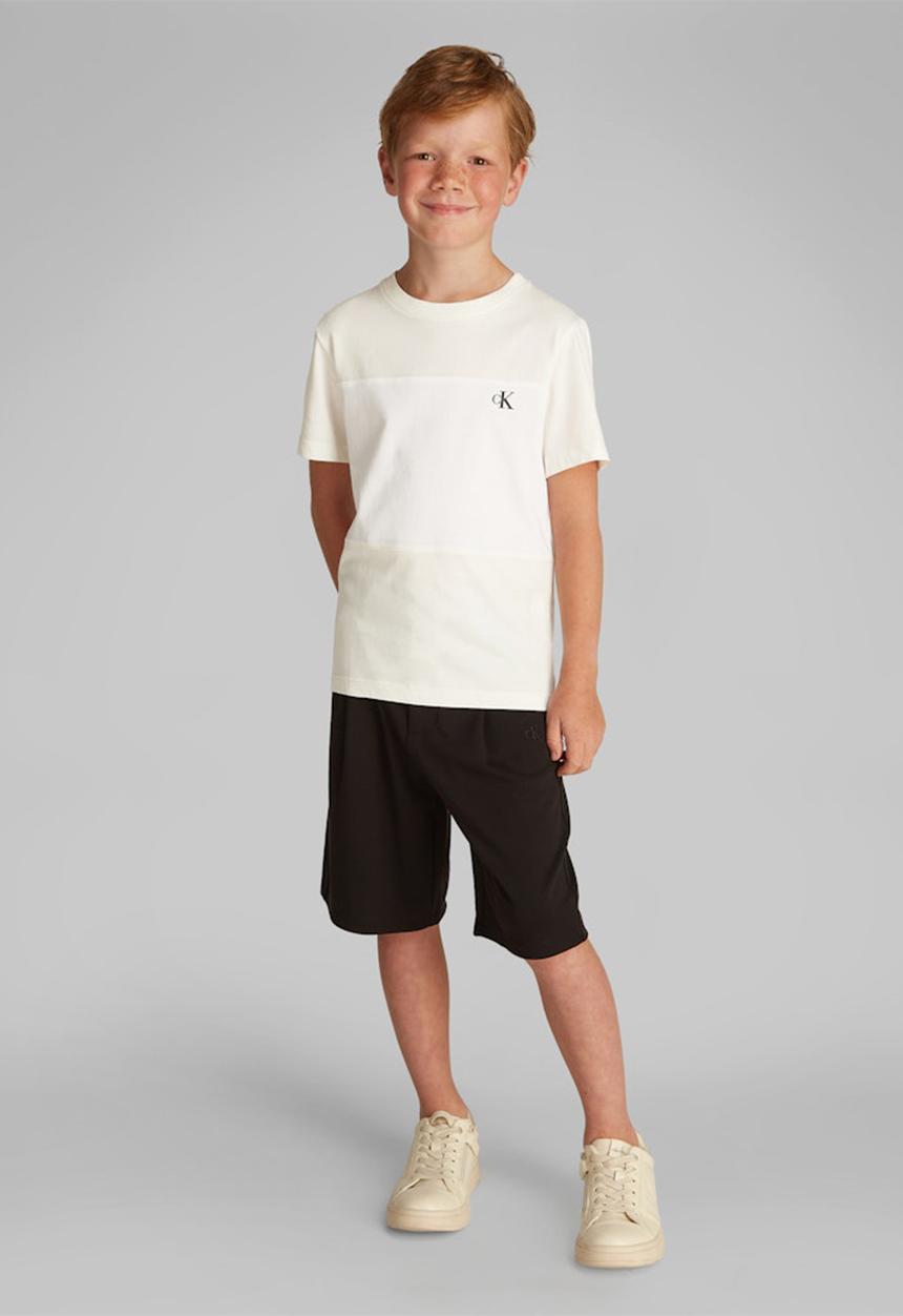 Calvin Klein - Color block 2-p t-shirts - black / tofu colorblock