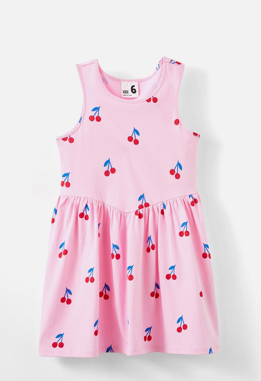 Cotton On - Summer sleeveless dress - fairy pink/cherry