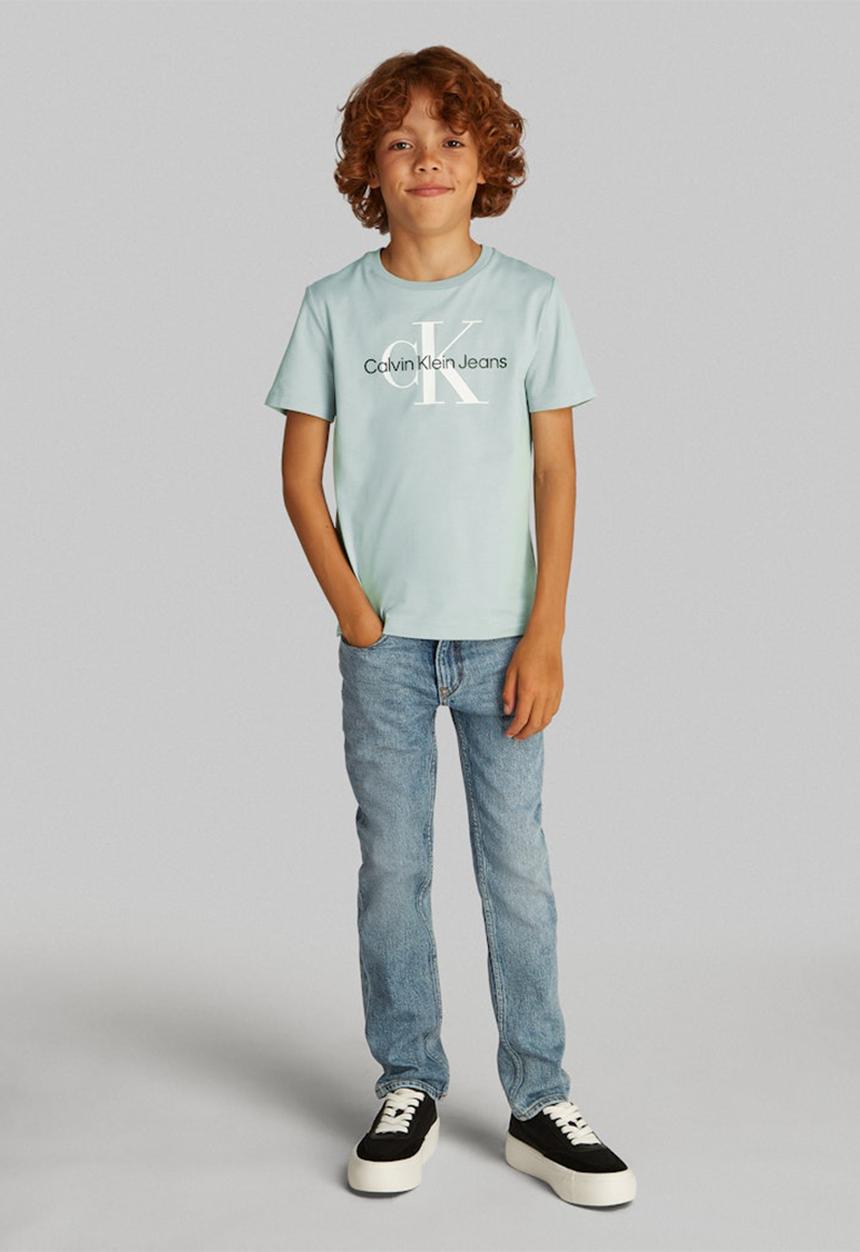 Calvin Klein - Ck monogram ss t-shirt - green surf