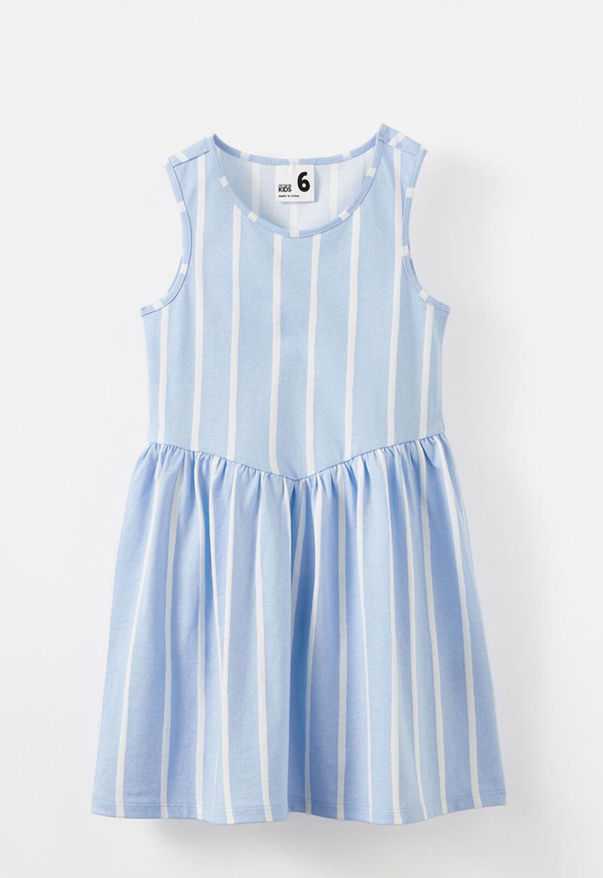 Cotton On - Summer sleeveless dress - dawn blue/vanilla stripe