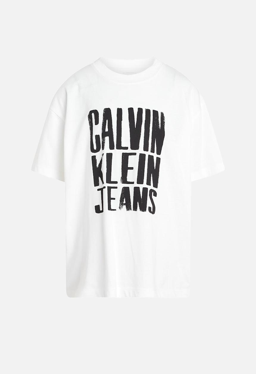 Calvin Klein - Bold ckj logo t-shirt - bright white