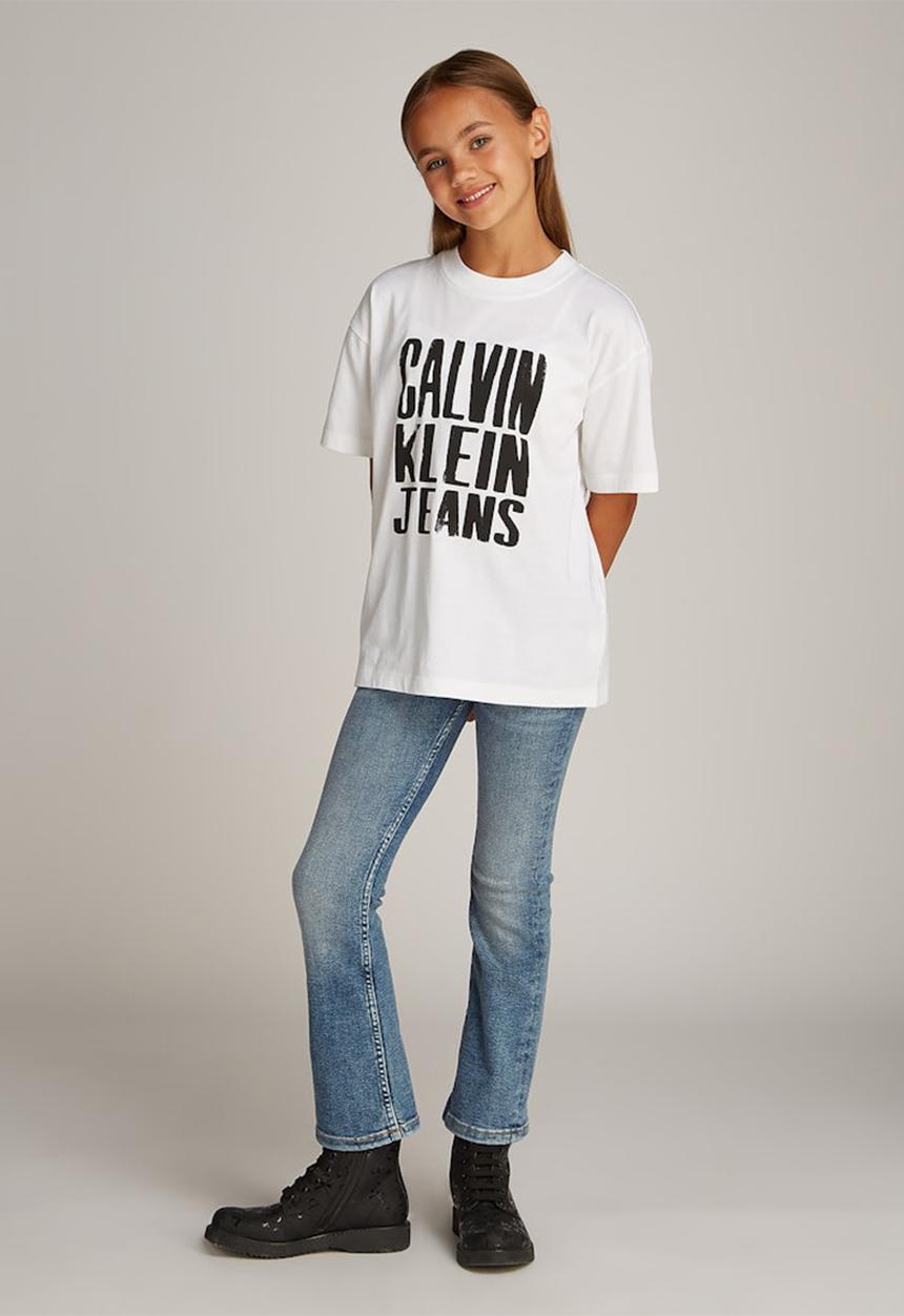 Calvin Klein - Bold ckj logo t-shirt - bright white