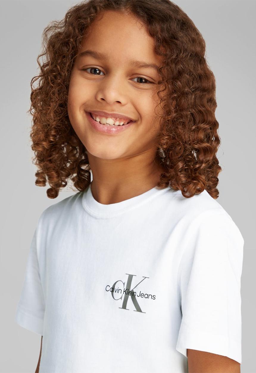Calvin Klein - Chest monologo ss t-shirt - bright white