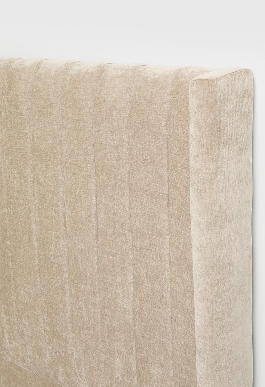 Sixth Floor - Noa Ribbed Chenille Headboard - Taupe