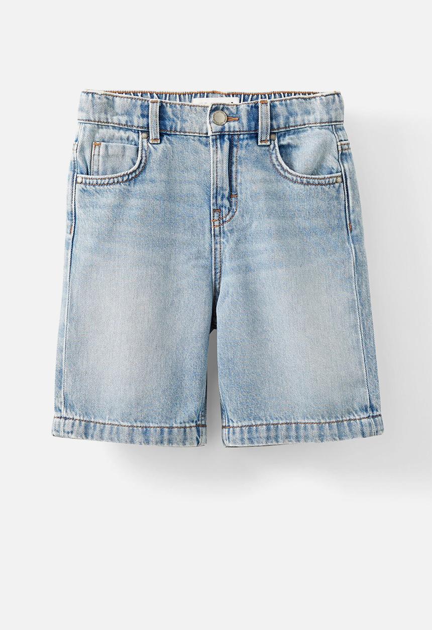 Cotton On - Super Baggy Short - Airlie Light Blue