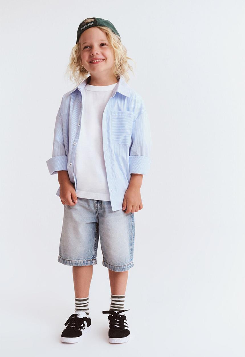 Cotton On - Super Baggy Short - Airlie Light Blue