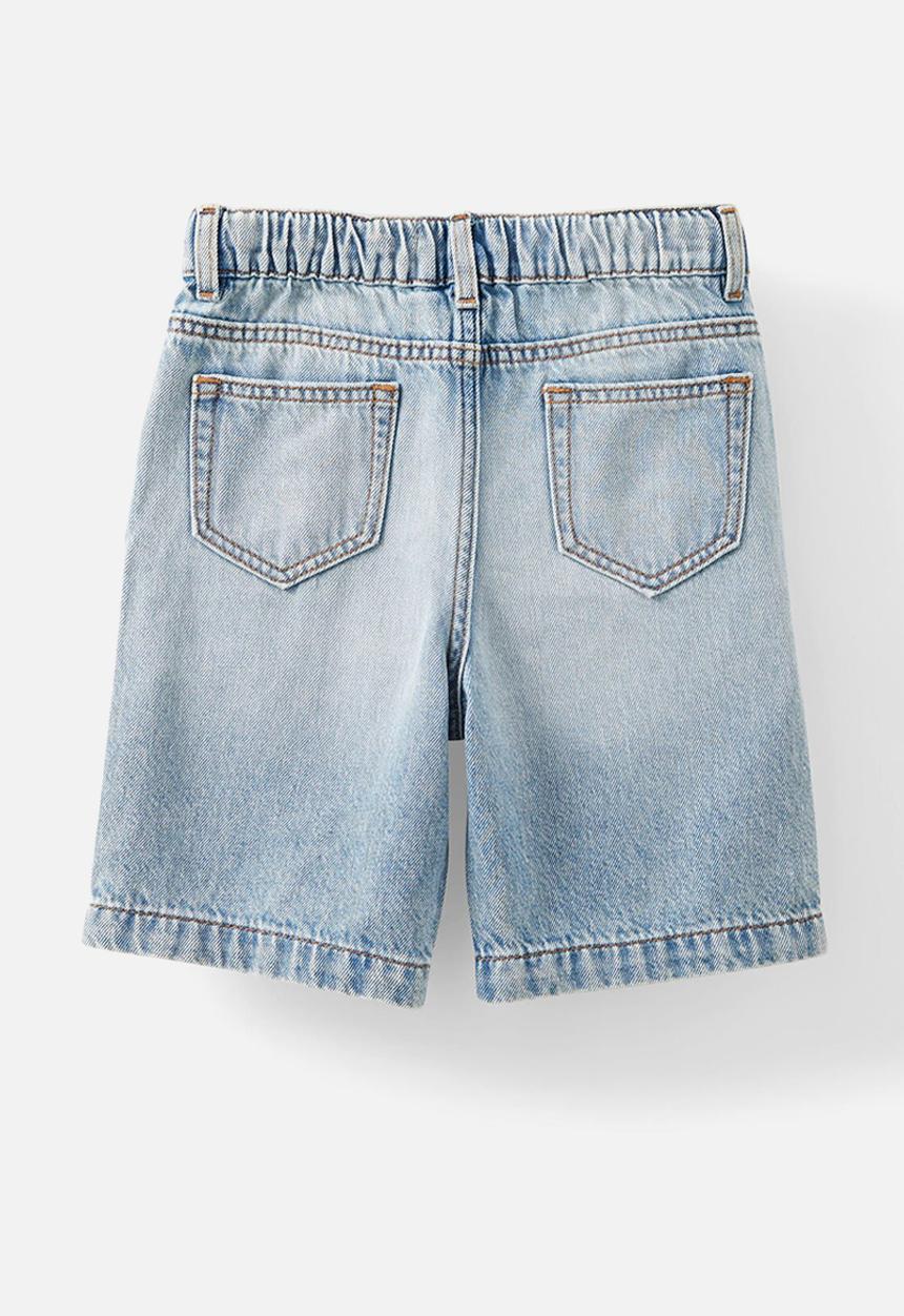 Cotton On - Super Baggy Short - Airlie Light Blue