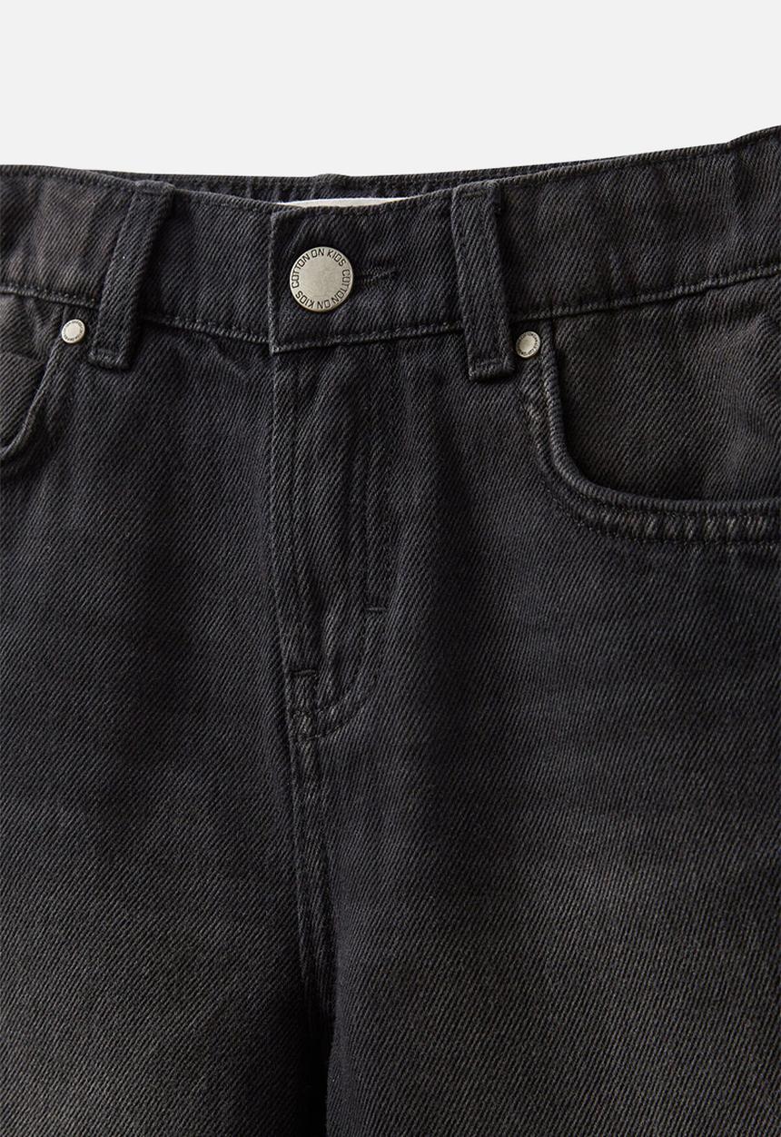 Cotton On - Super Baggy Short - Balmoral Black