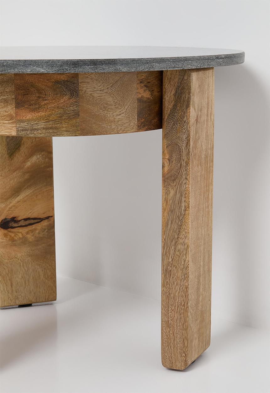 Sixth Floor - Sindh marble & wood side table-natural