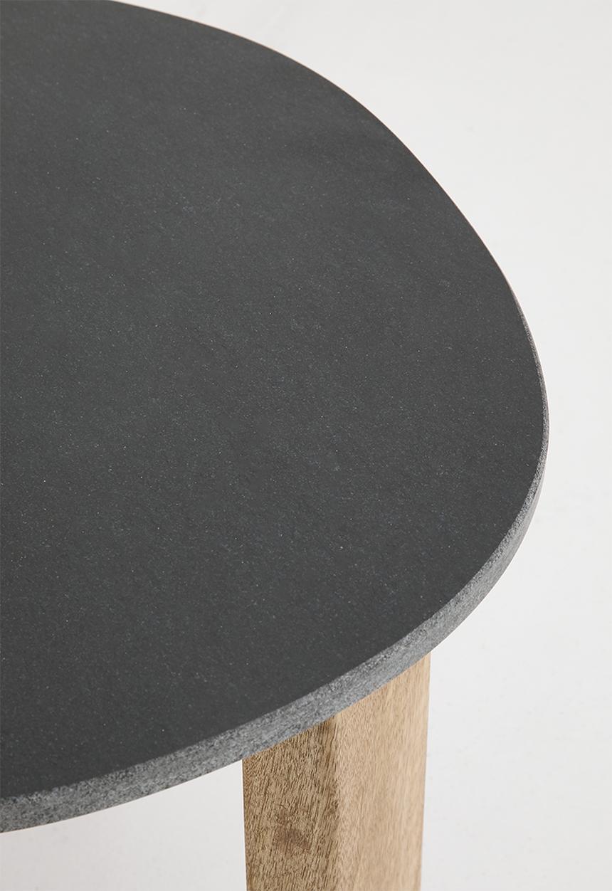 Sixth Floor - Sindh marble & wood side table-natural