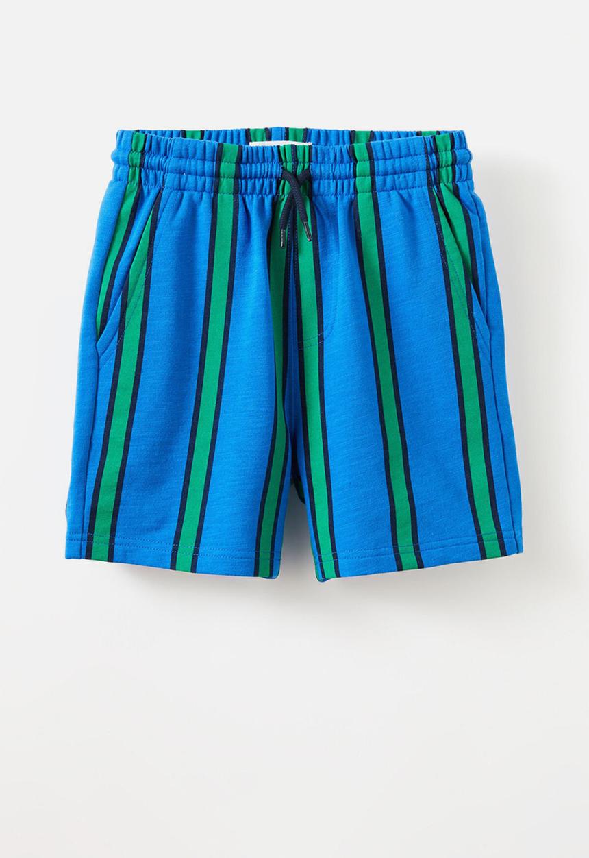 Cotton On - Henry Slouch Short - Harbour Blue/Island Green/Squid Ink Stripe