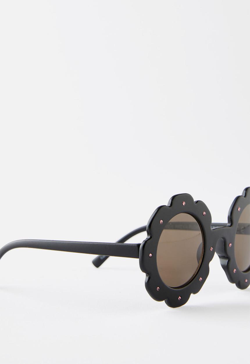 Cotton On - Kids freya flower sunglasses - black