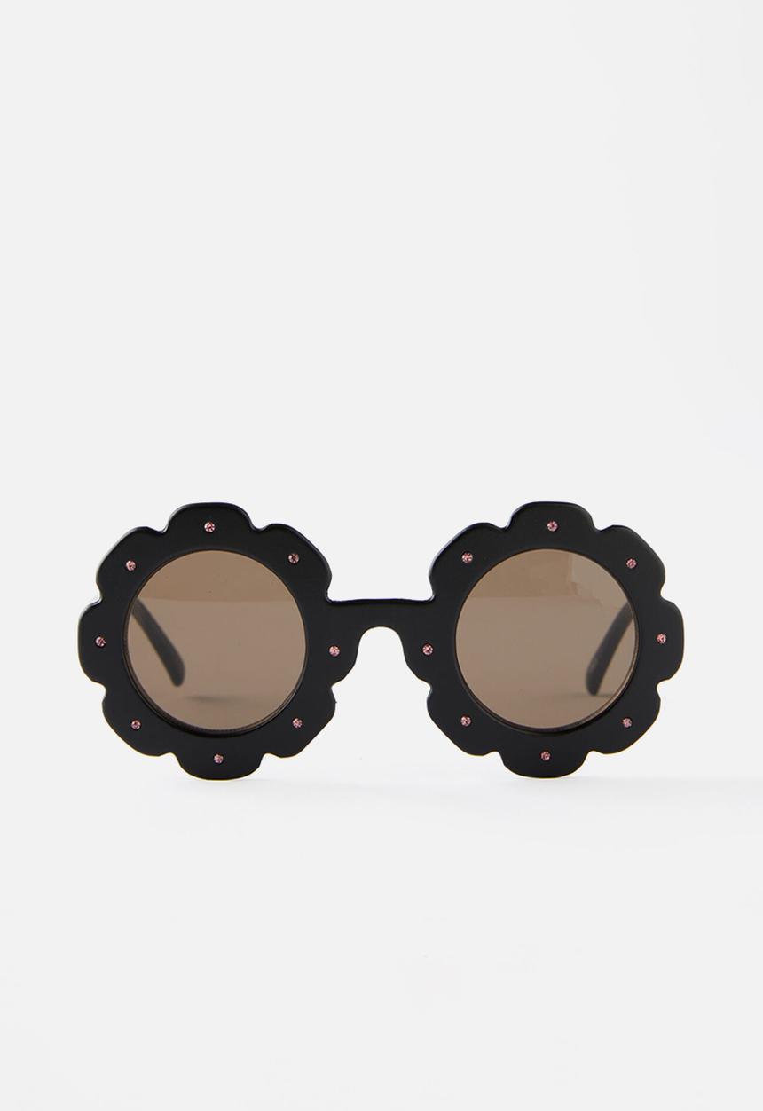 Cotton On - Kids freya flower sunglasses - black