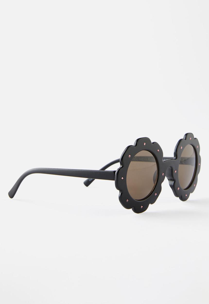 Cotton On - Kids freya flower sunglasses - black