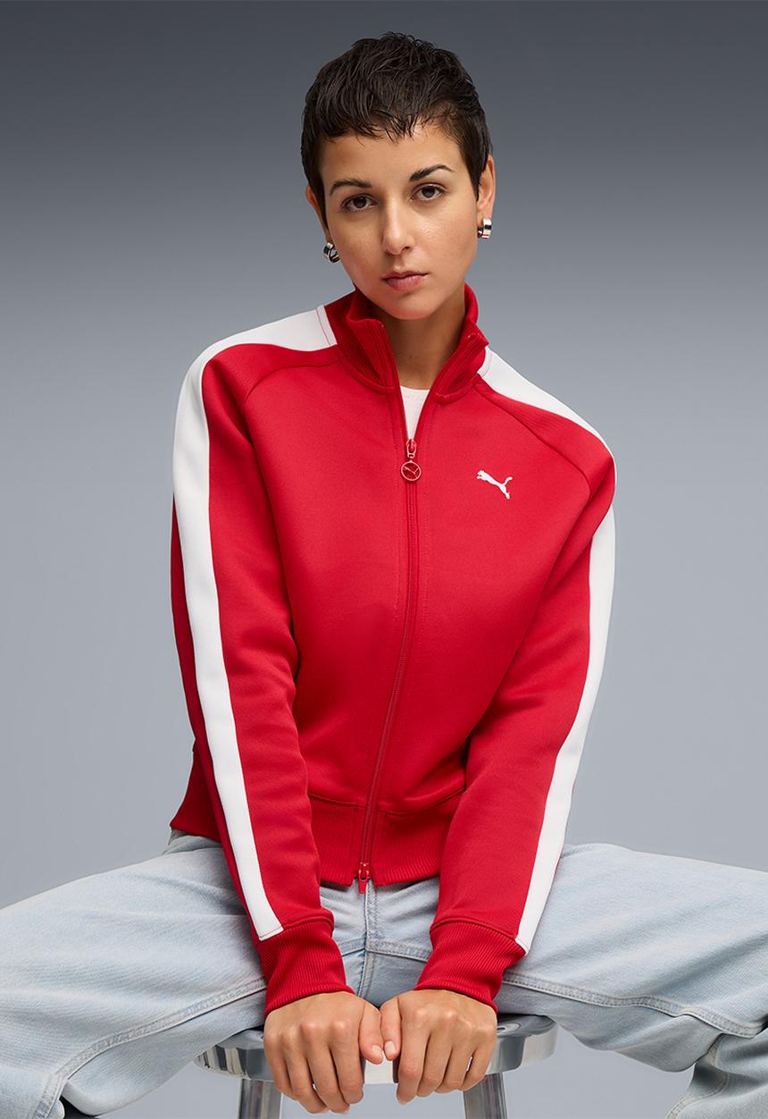PUMA - T7 Always On Short Track Jacket - For All Time Red