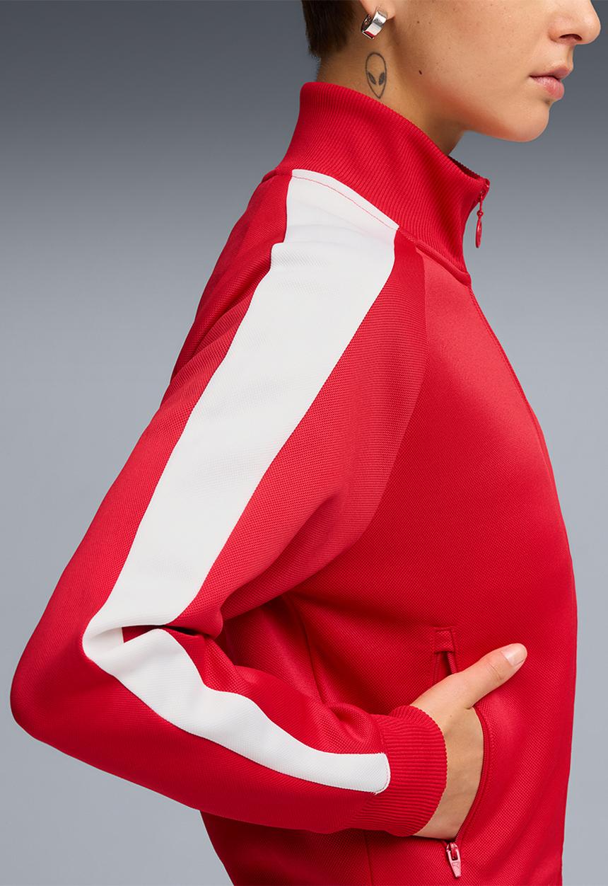 PUMA - T7 Always On Short Track Jacket - For All Time Red