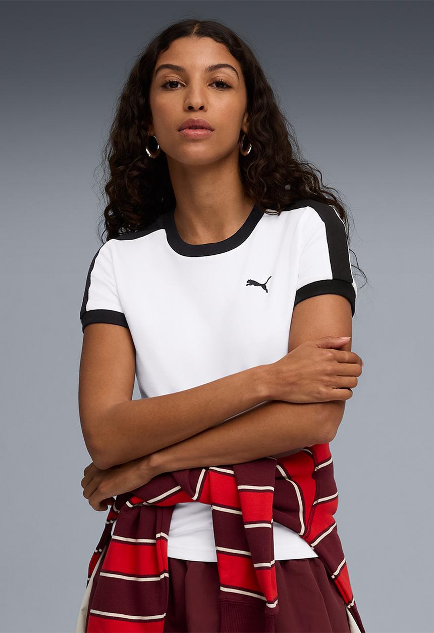 PUMA - T7 Slim Tee - White