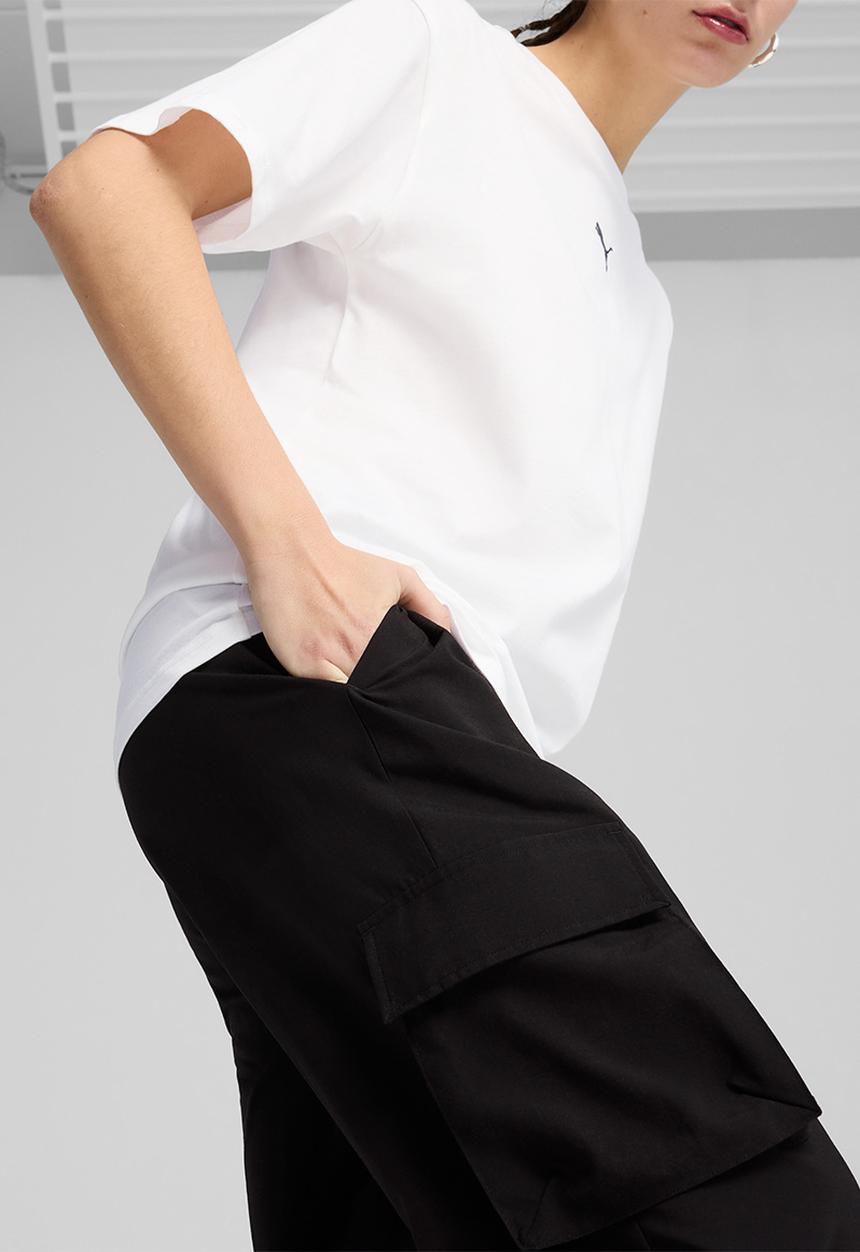 PUMA - Plus Ess Small No. 1 Logo Woven Cargo Pants Op - Black