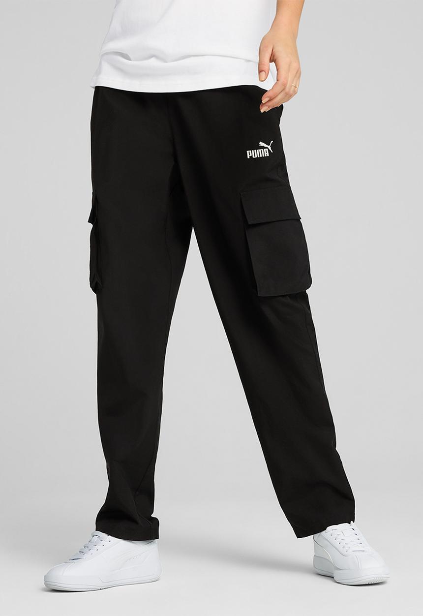 PUMA - Plus Ess Small No. 1 Logo Woven Cargo Pants Op - Black