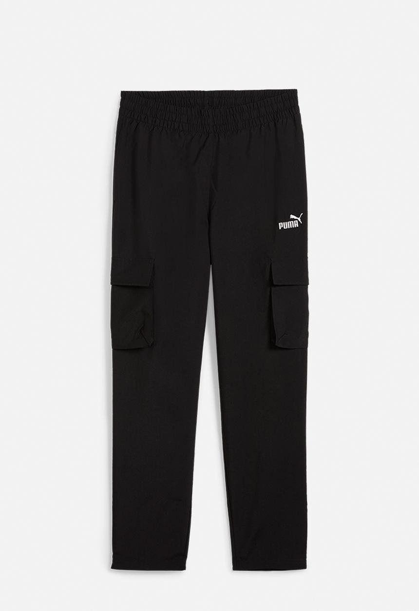 PUMA - Plus Ess Small No. 1 Logo Woven Cargo Pants Op - Black