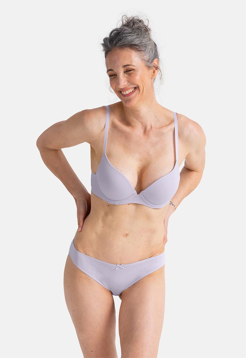 DORINA - 2 pack Amora plunge - white/grey
