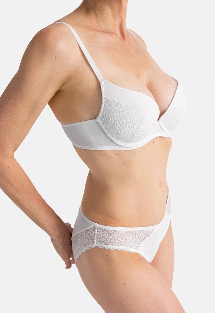 DORINA - 2 pack Amora plunge - white/grey