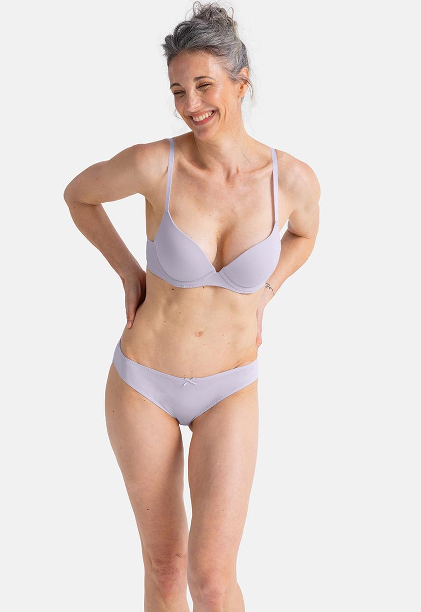 DORINA - 2 pack Amora plunge - white/grey