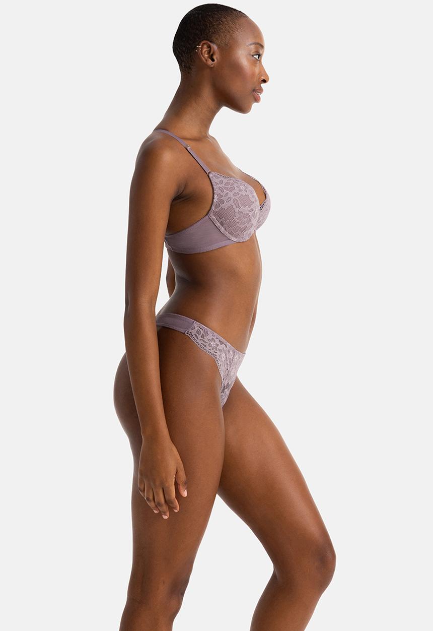 DORINA - Amora 2 pack plunge - beige/purple