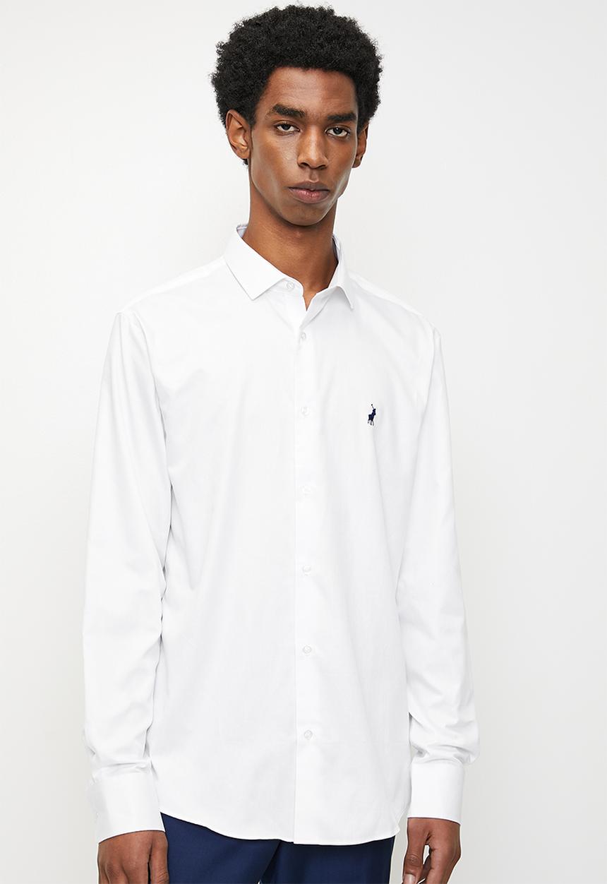 POLO - Greig custom fit greig shirt - white