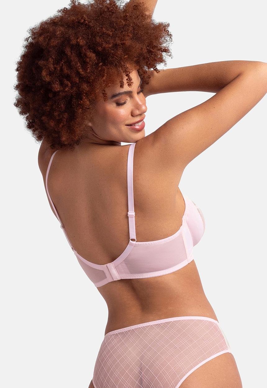 DORINA - Curve Imani 2 pack demi - pink/ivory