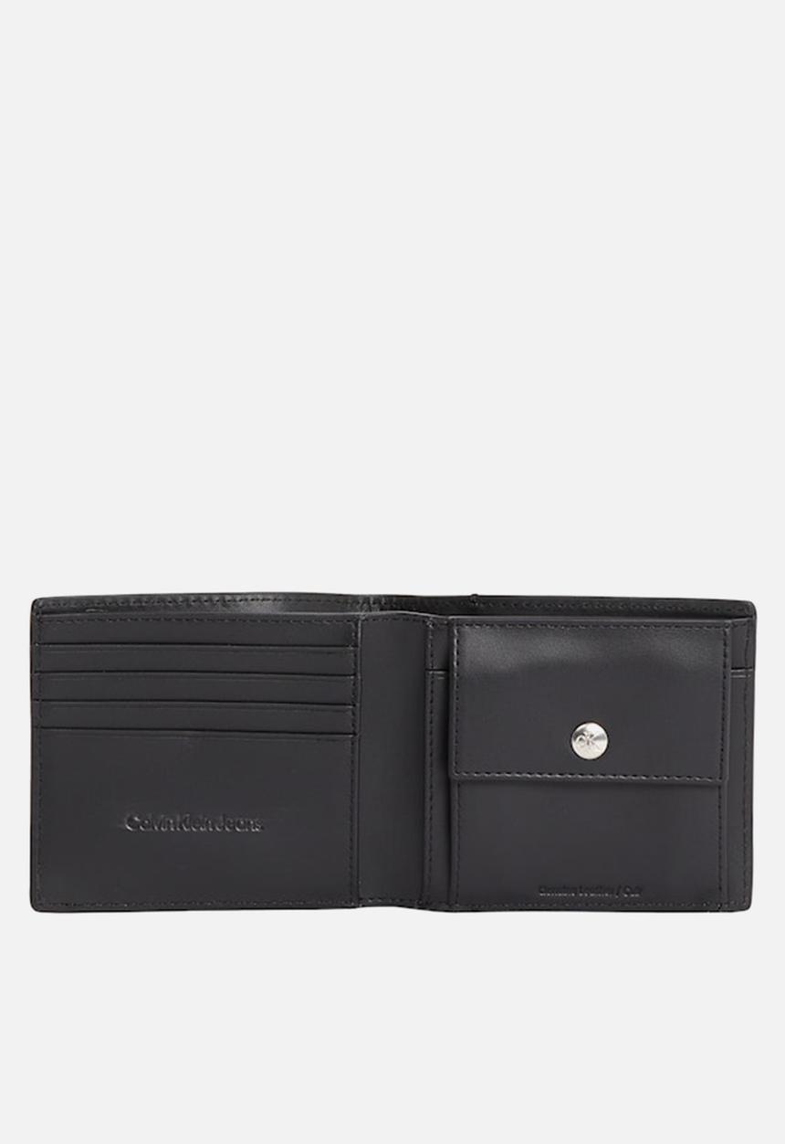 Calvin Klein - Mono Logo Bifold W/Coin - Na Black