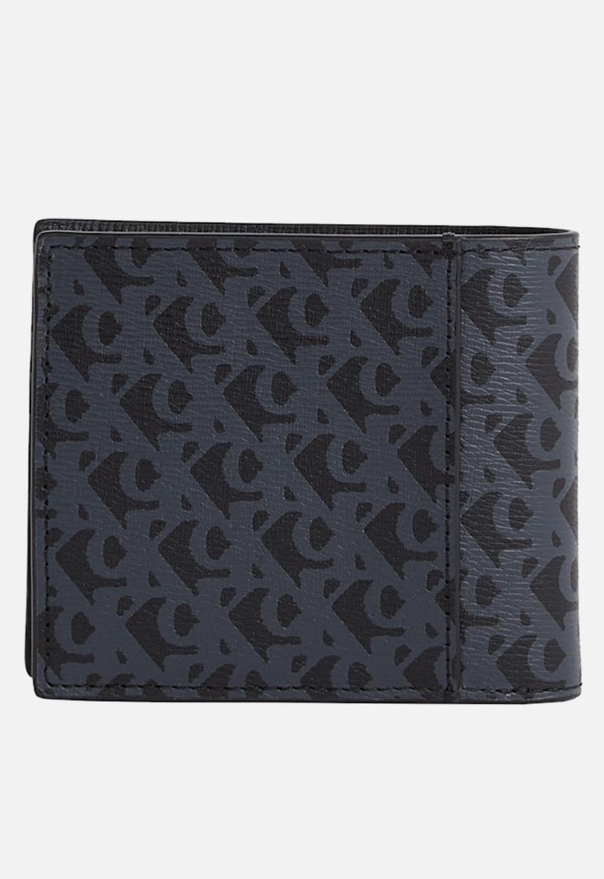 Calvin Klein - Matte Aop Billfold W/Coin - Na Black