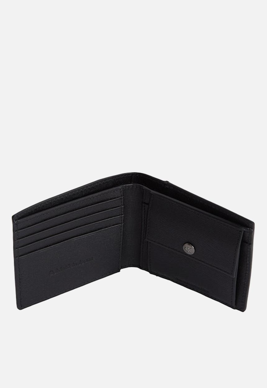Calvin Klein - Matte Aop Billfold W/Coin - Na Black