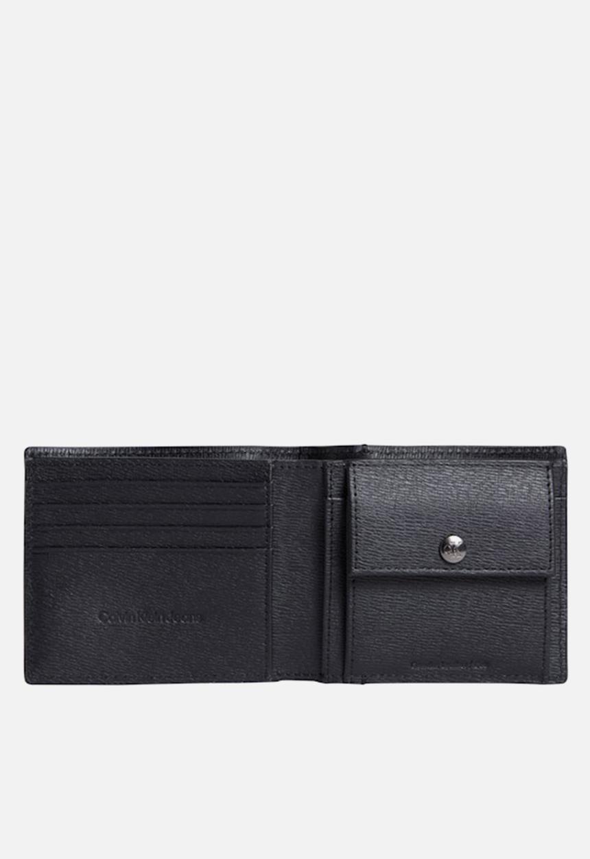 Calvin Klein - Matte Aop Billfold W/Coin - Na Black