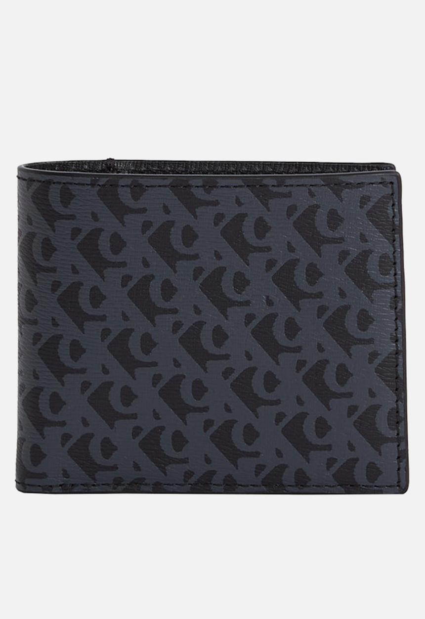 Calvin Klein - Matte Aop Billfold W/Coin - Na Black